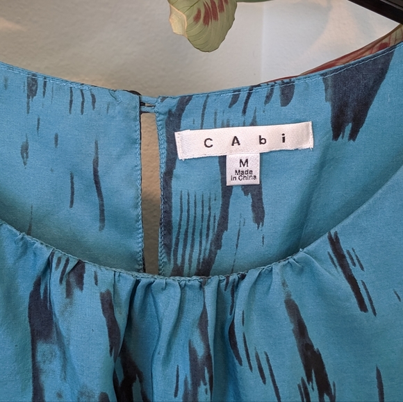 CAbi 100% Silk Tiered Sleeveless Blouse - Picture 3 of 8
